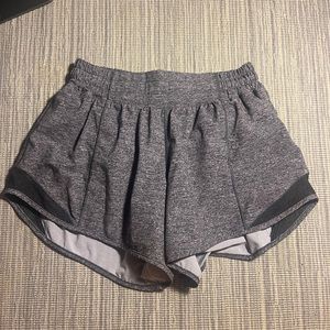 Grey lululemon hotty hot shorts